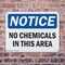 Signmission No Chemicals In This Area, 10 in W x Rectangle, Plastic OS-2PACK-NS-P-710-L-16050 - alternate 3